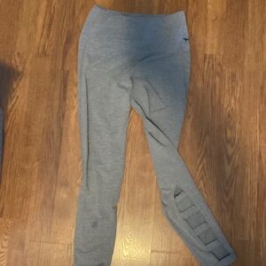 Grey victorious secret (pink) leggings with cut outs in the calf area